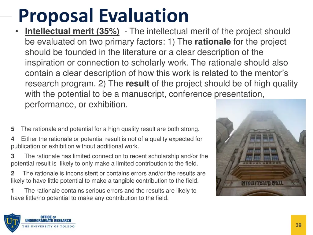 proposal evaluation intellectual merit