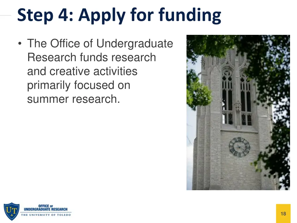 step 4 apply for funding
