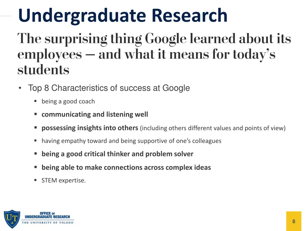 undergraduate research 1