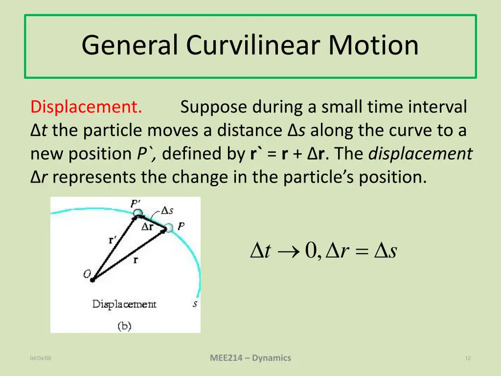 general curvilinear motion 1