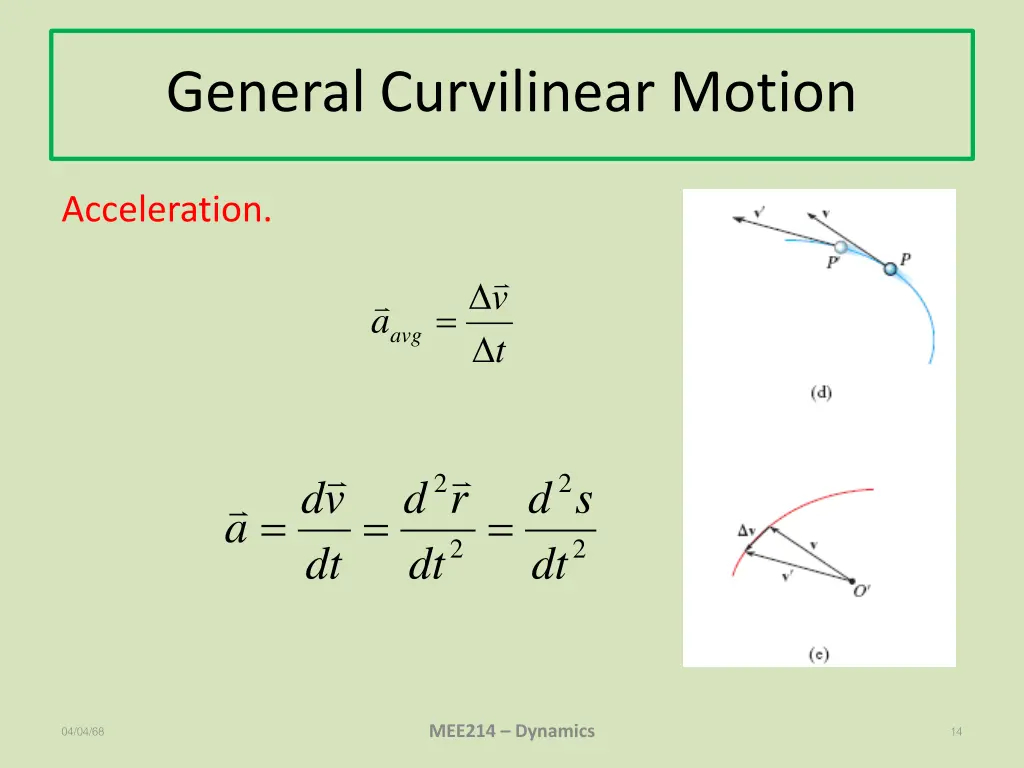 general curvilinear motion 3