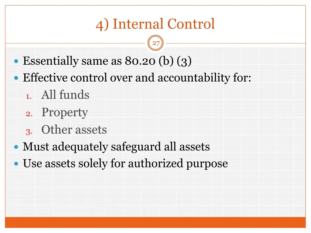 4 internal control