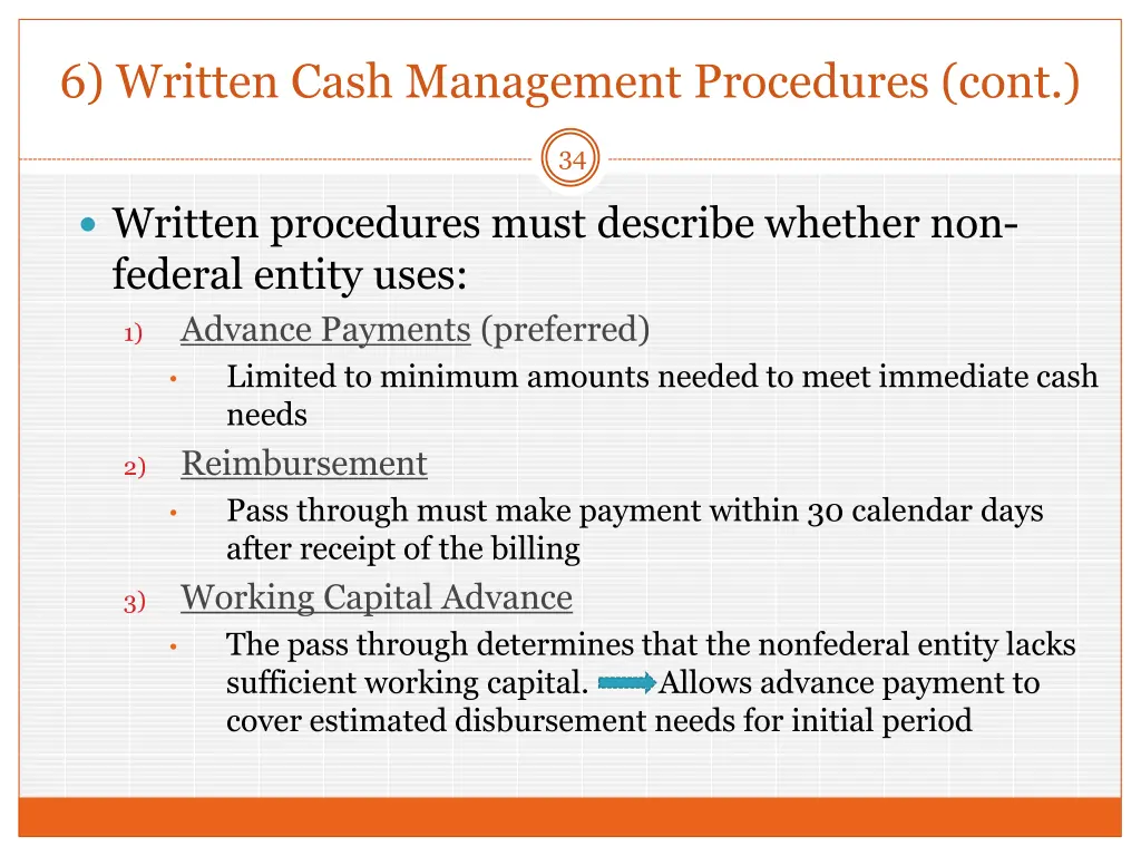 6 written cash management procedures cont 2