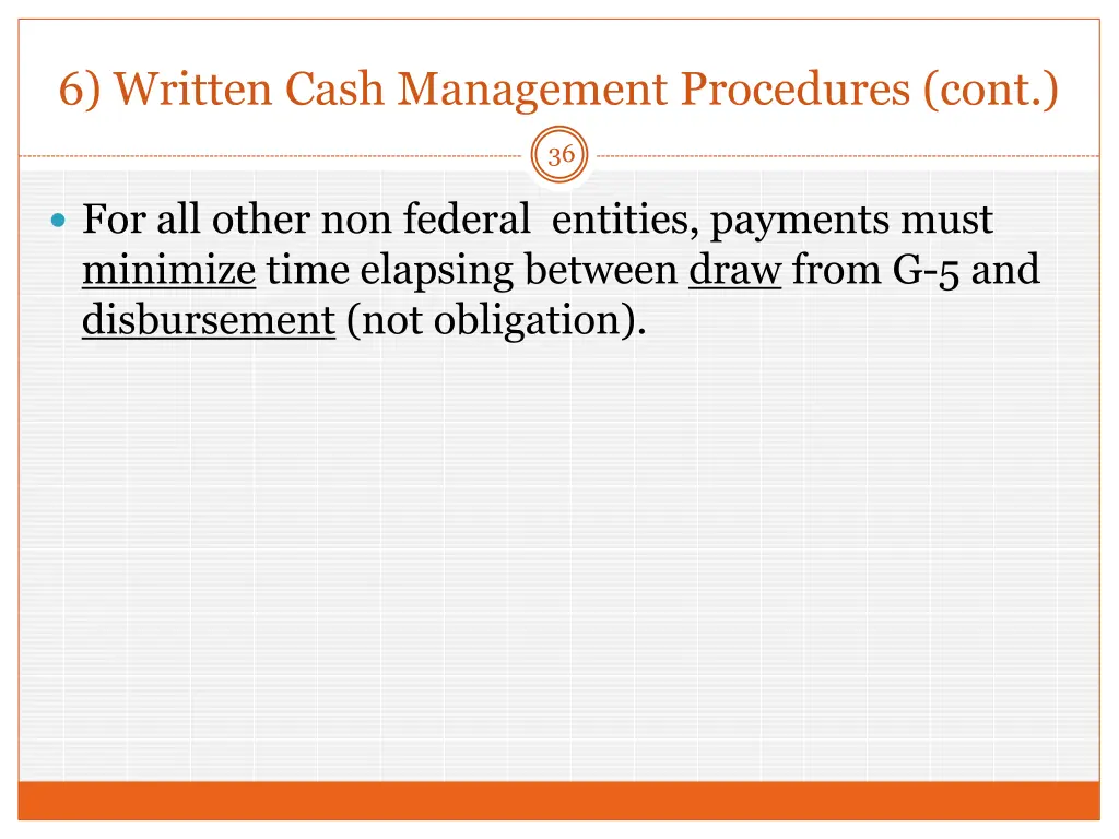 6 written cash management procedures cont 4