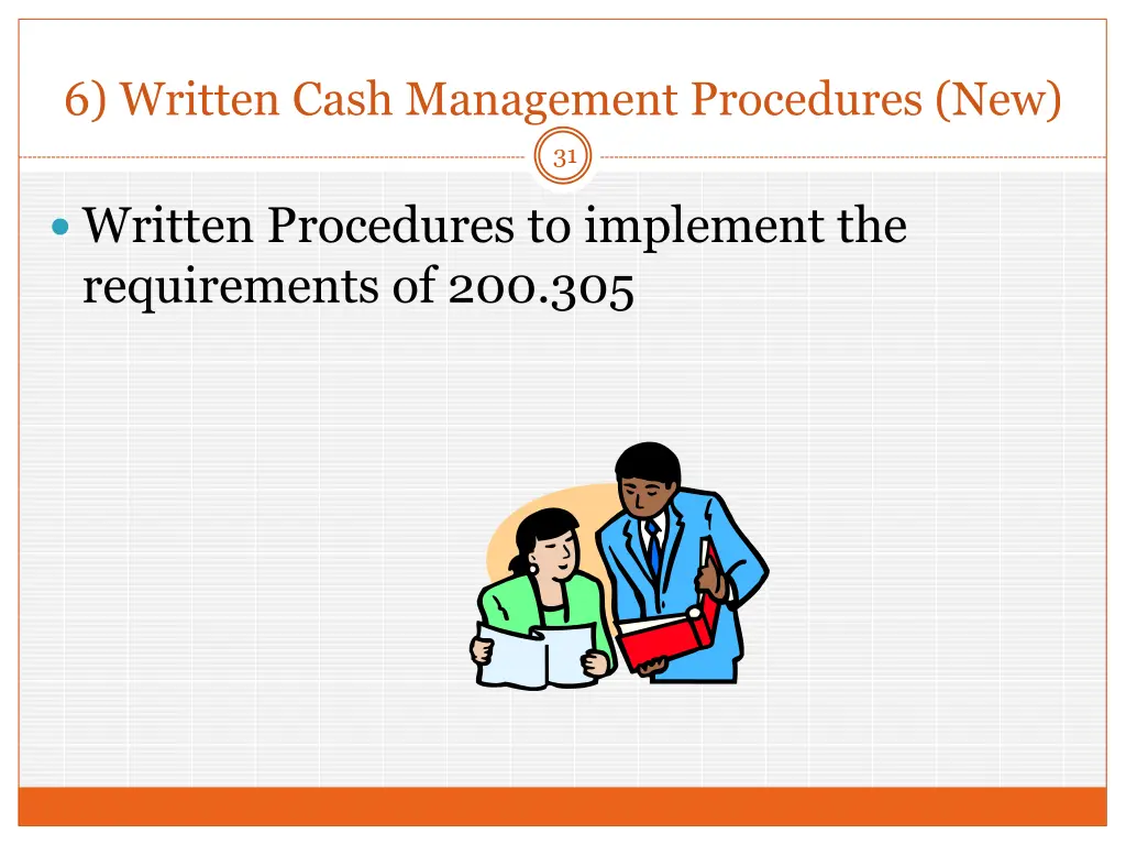 6 written cash management procedures new