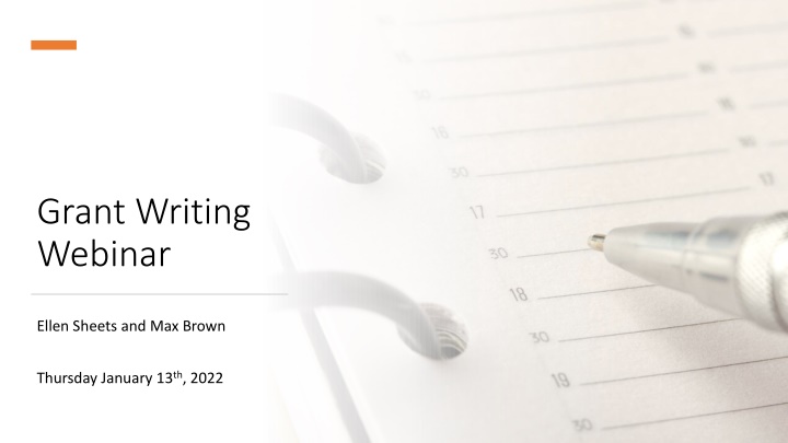 grant writing webinar