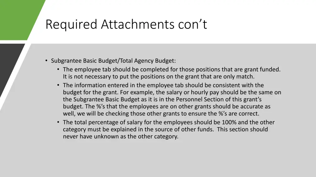 required attachments con t 1