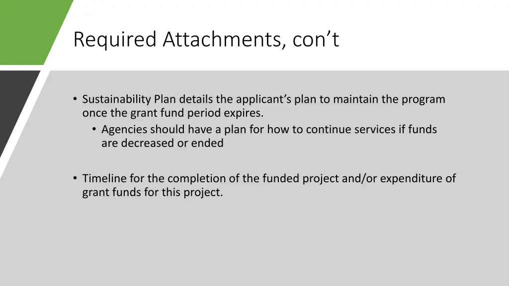 required attachments con t 3