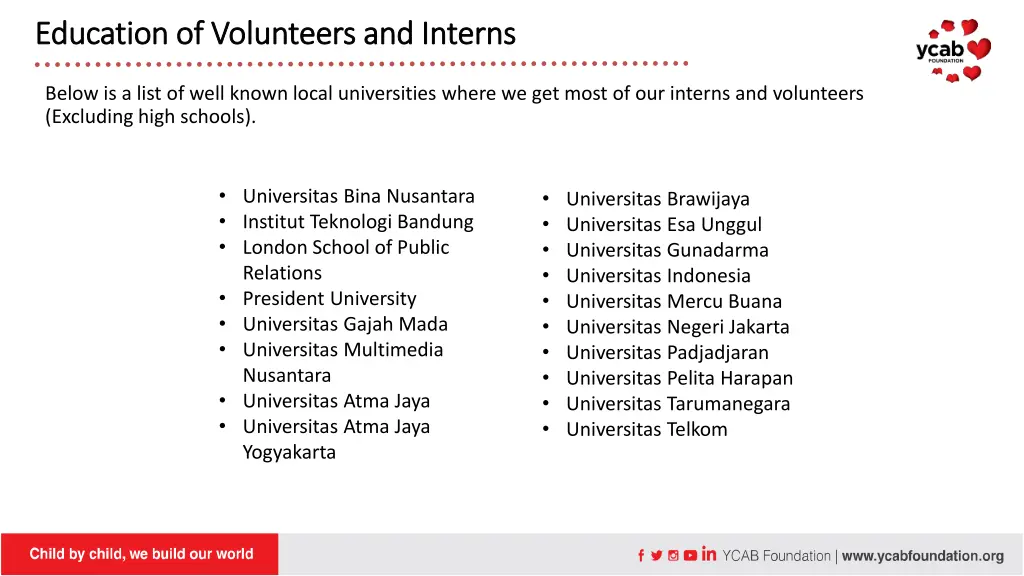 education of education of v volunteers 1