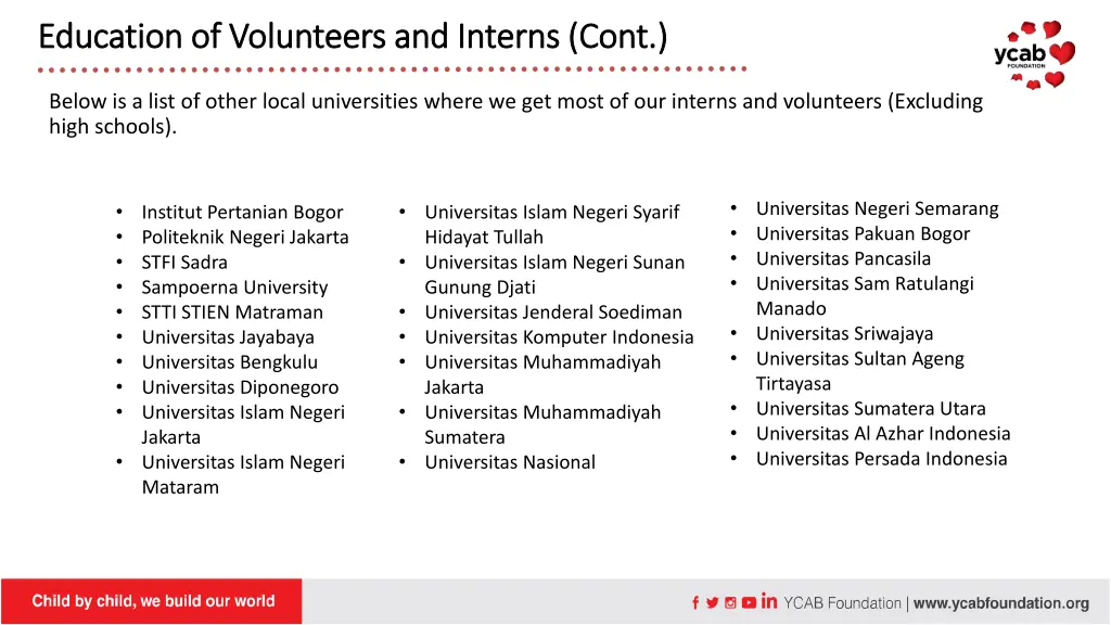education of education of v volunteers 2