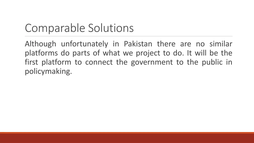 comparable solutions