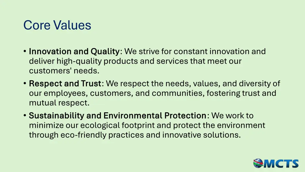corevalues