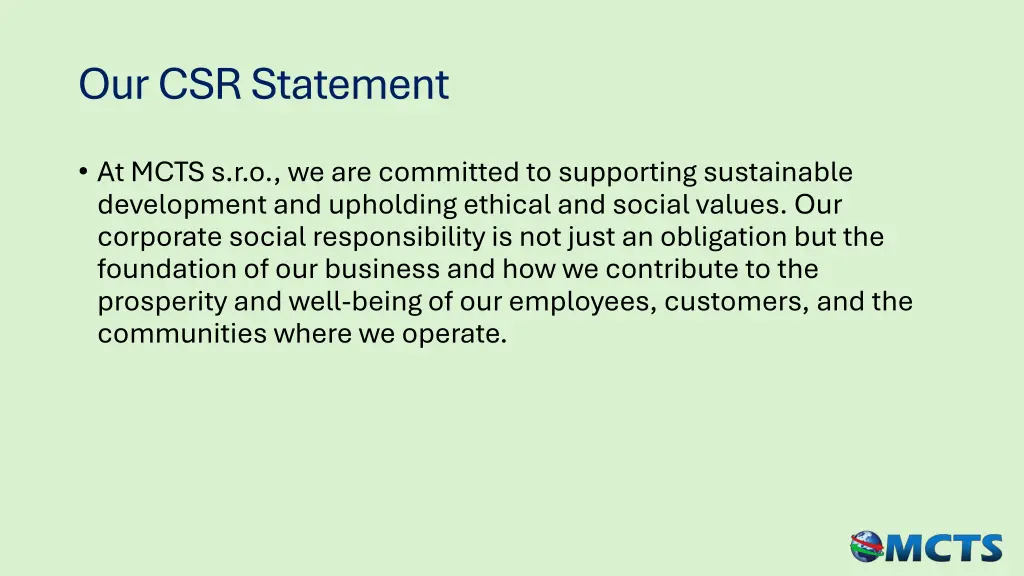 ourcsr statement