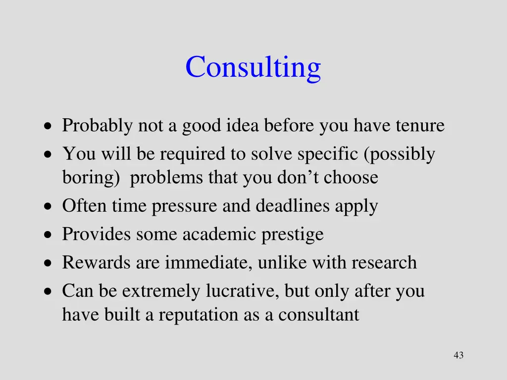 consulting