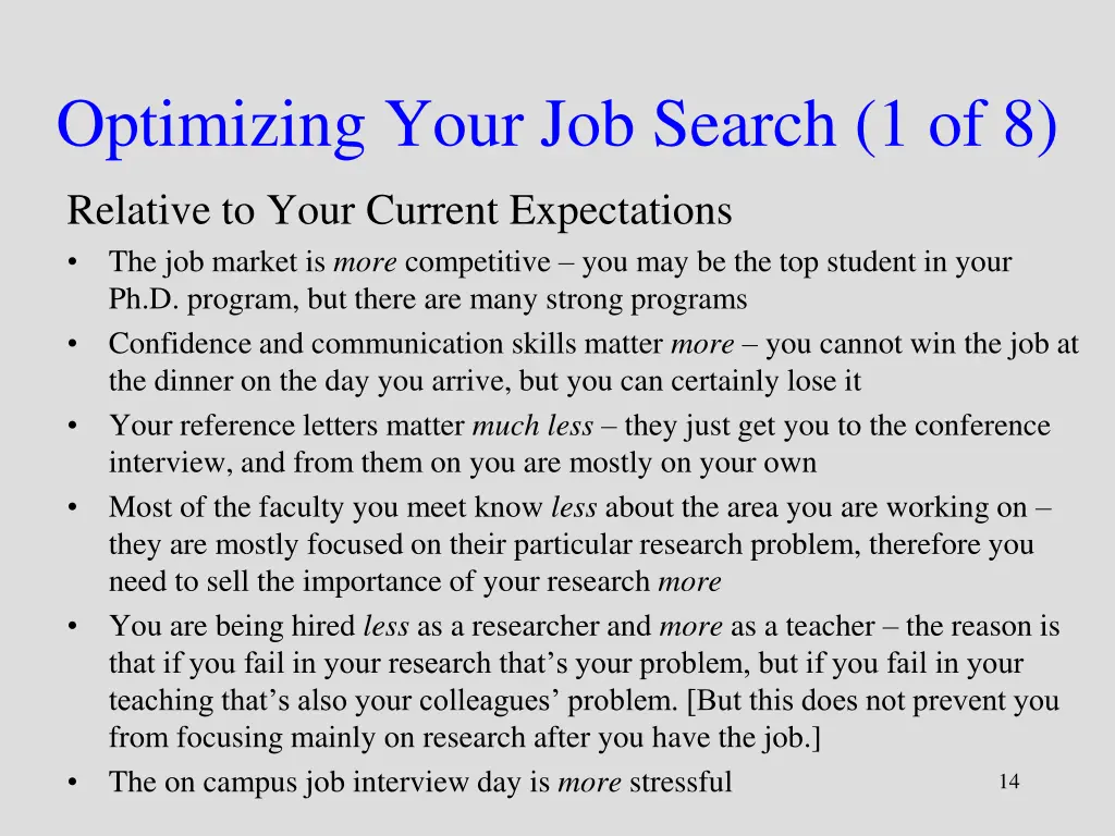 optimizing your job search 1 of 8