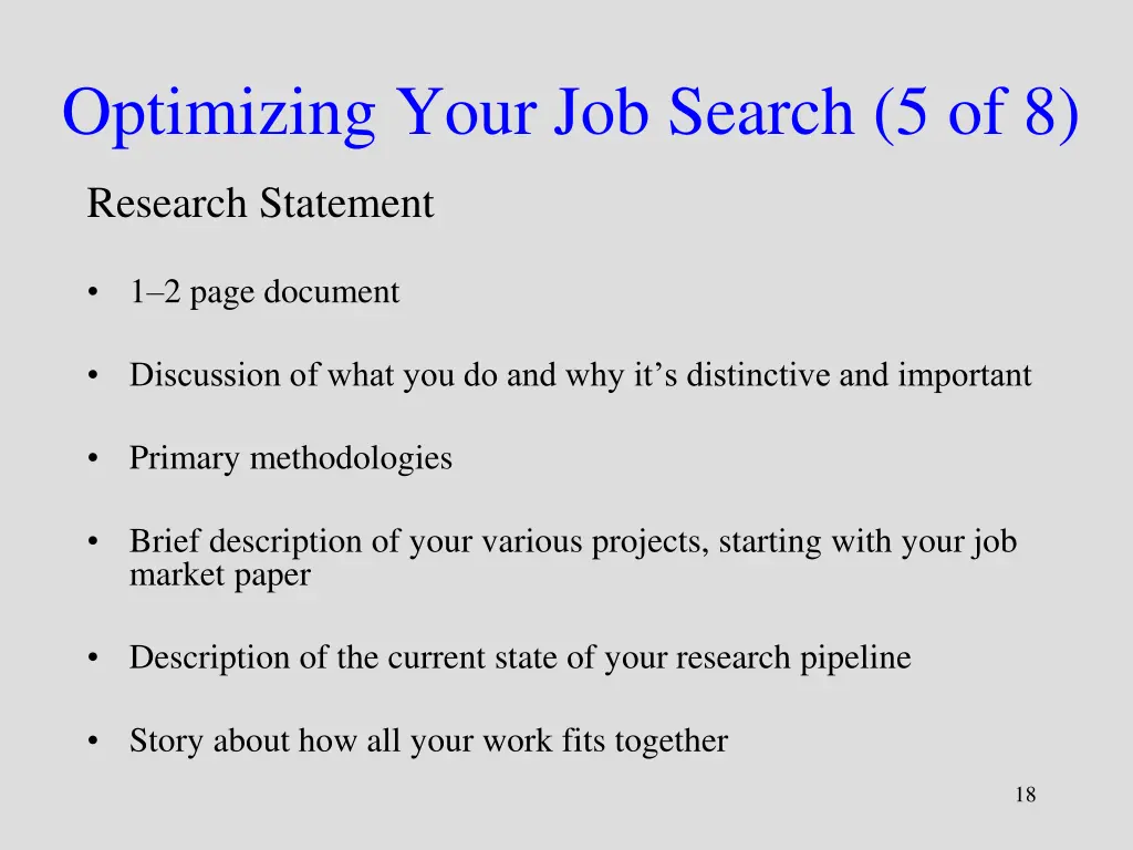 optimizing your job search 5 of 8