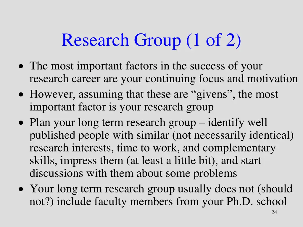 research group 1 of 2