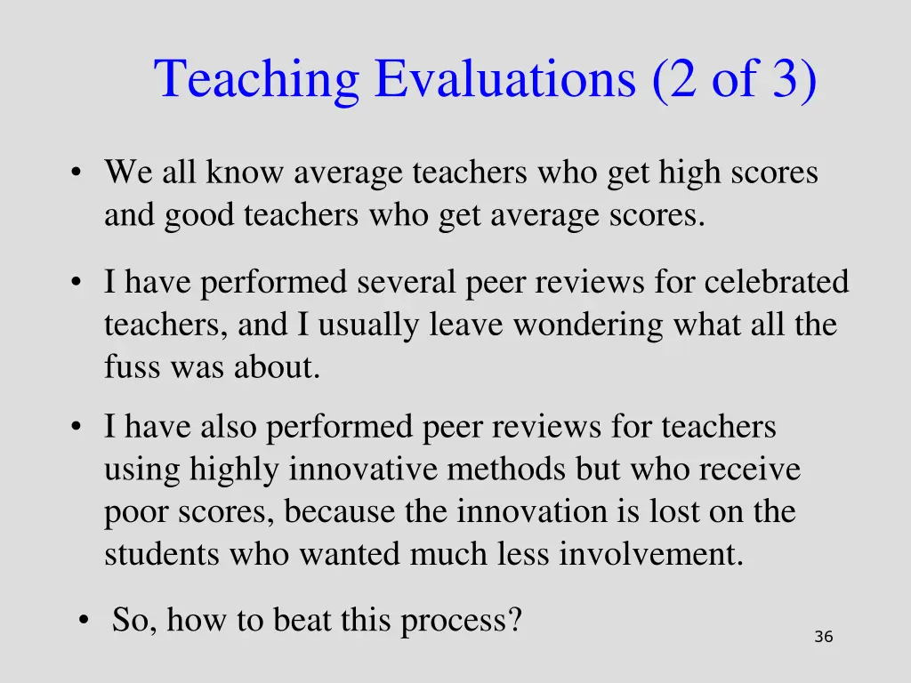 teaching evaluations 2 of 3