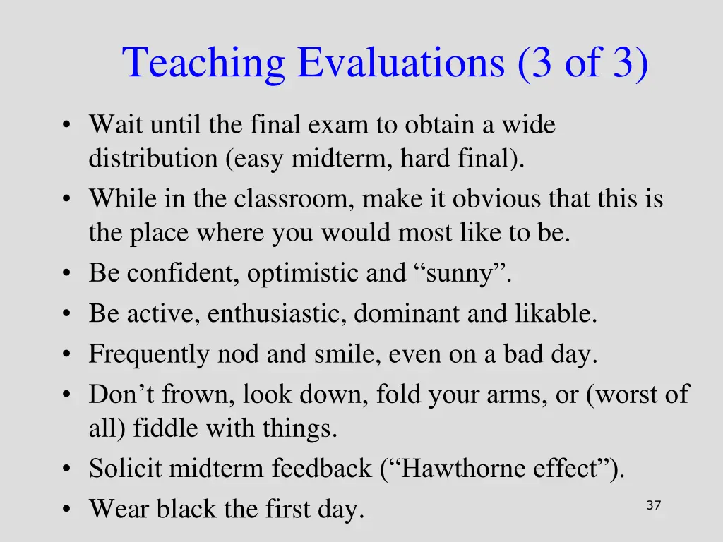teaching evaluations 3 of 3