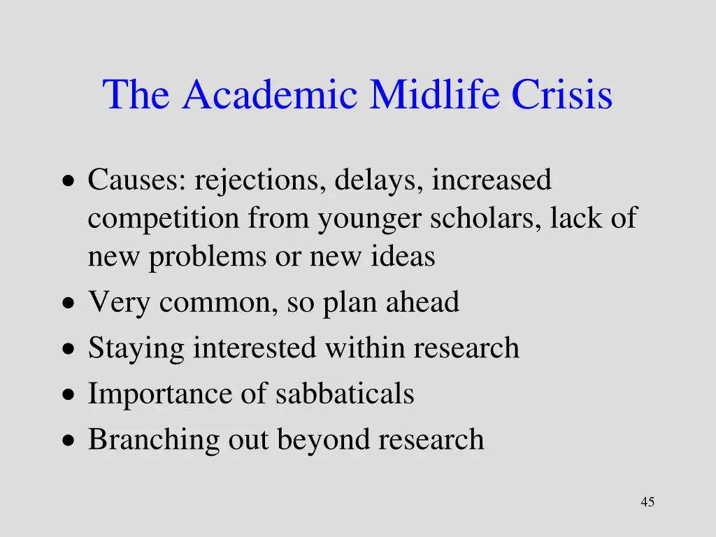 the academic midlife crisis