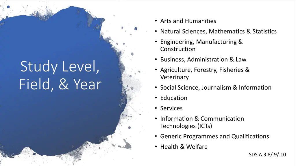 arts and humanities natural sciences mathematics