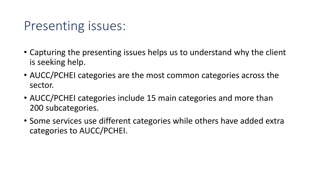 presenting issues 1
