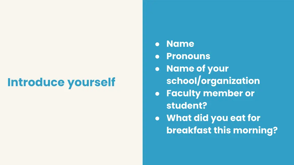 name pronouns name of your school organization