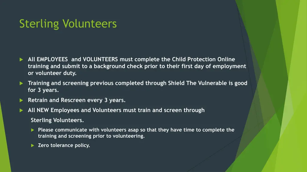 sterling volunteers 1