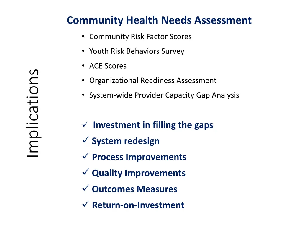 community health needs assessment