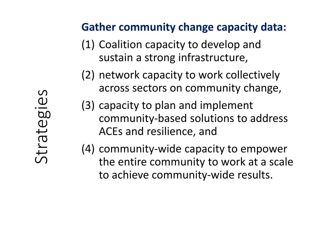 gather community change capacity data 1 coalition