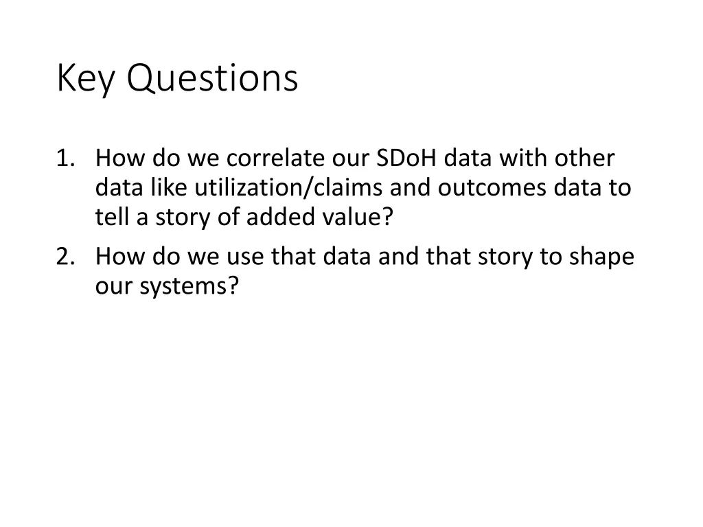 key questions 2
