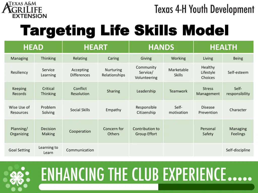 targeting life skills model targeting life skills 1