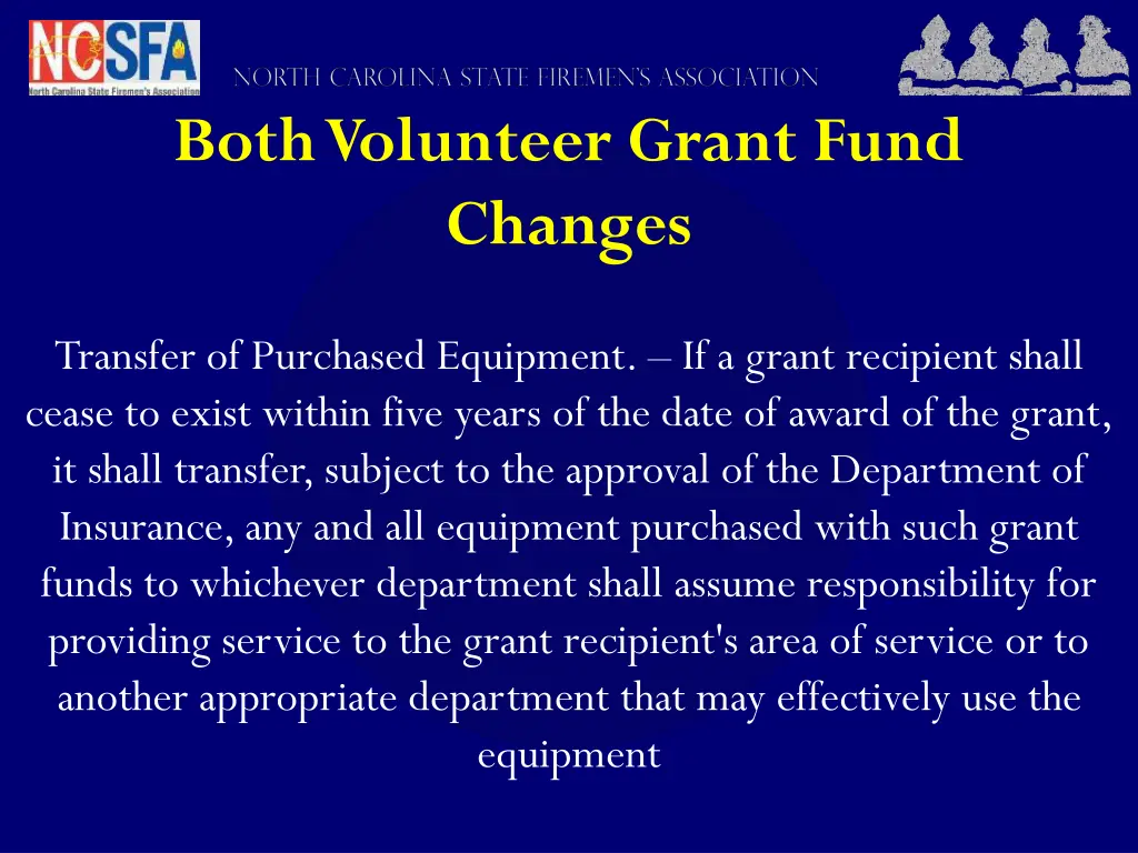 both volunteer grant fund changes 1