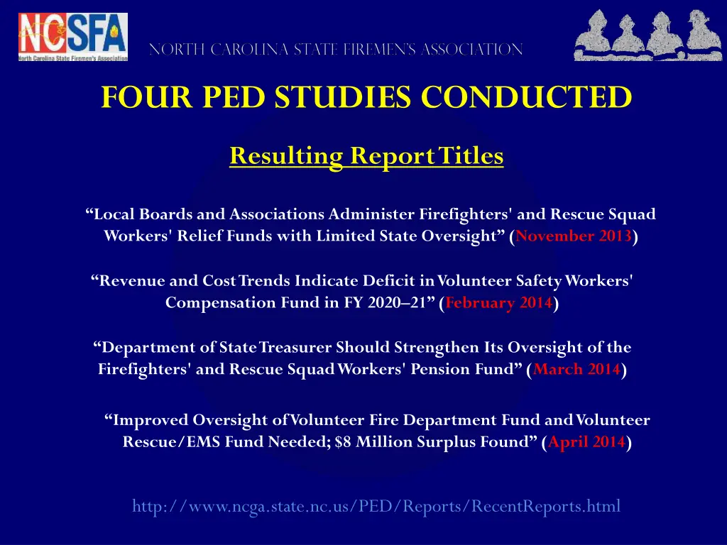 four ped studies conducted