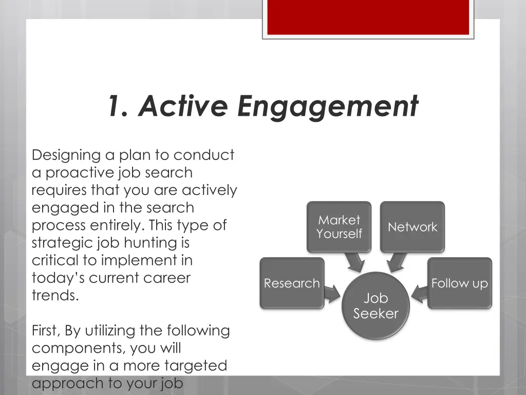 1 active engagement