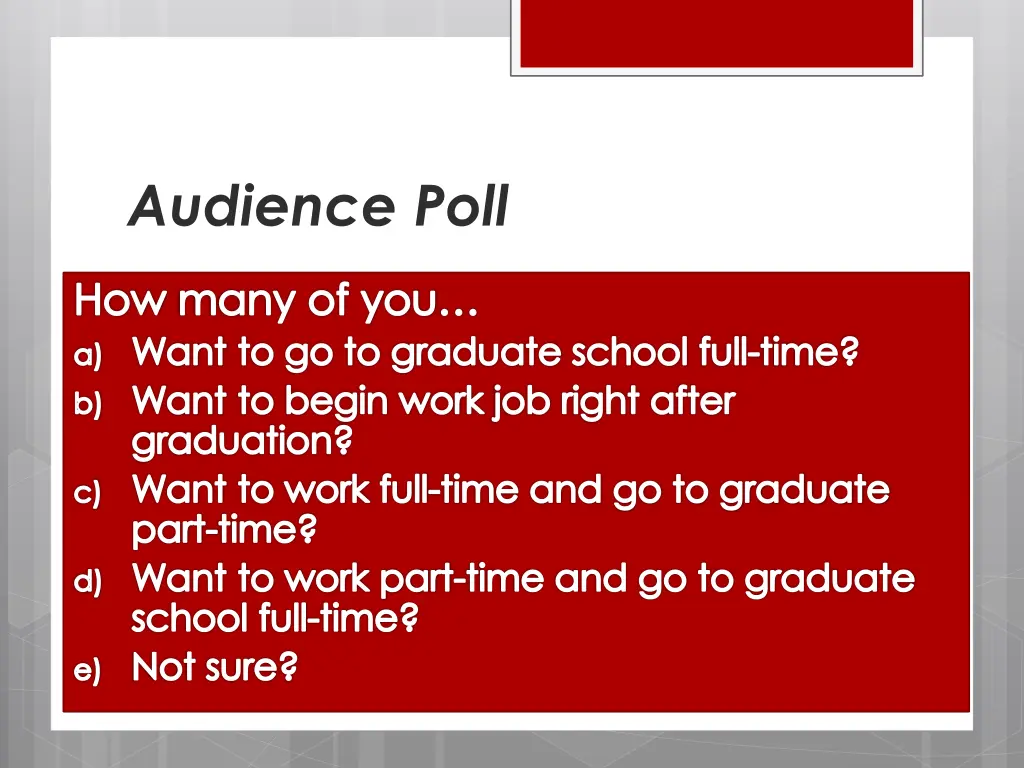audience poll