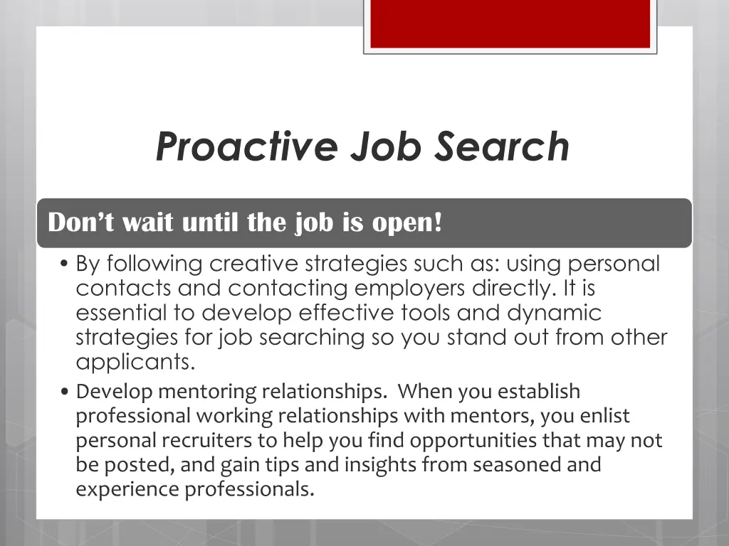 proactive job search 1