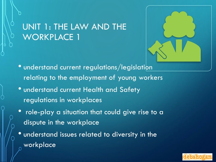 unit 1 the law and the workplace 1