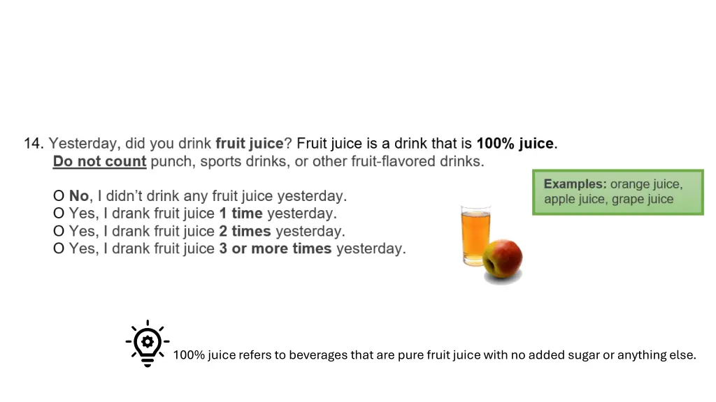 100 juice refers to beverages that are pure fruit