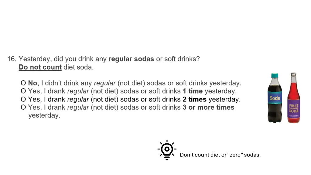 don t count diet or zero sodas