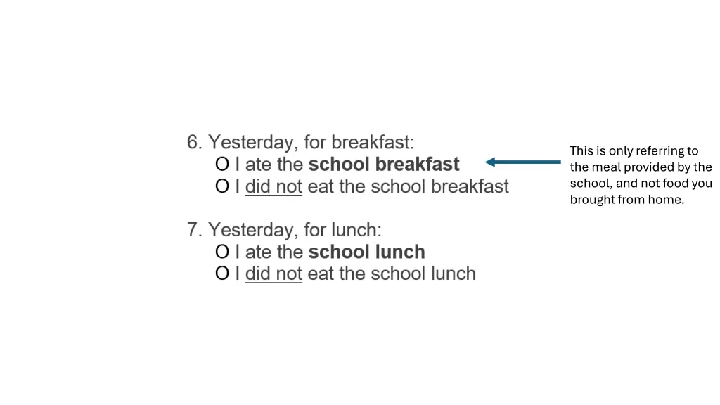 this is only referring to the meal provided