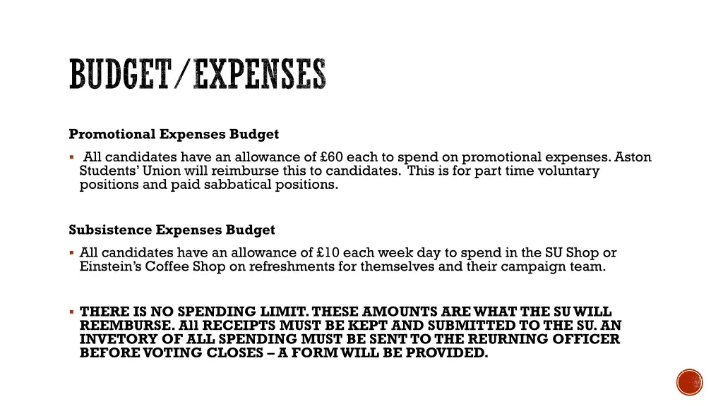 budget expenses