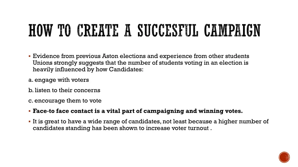 how to create a succesful campaign