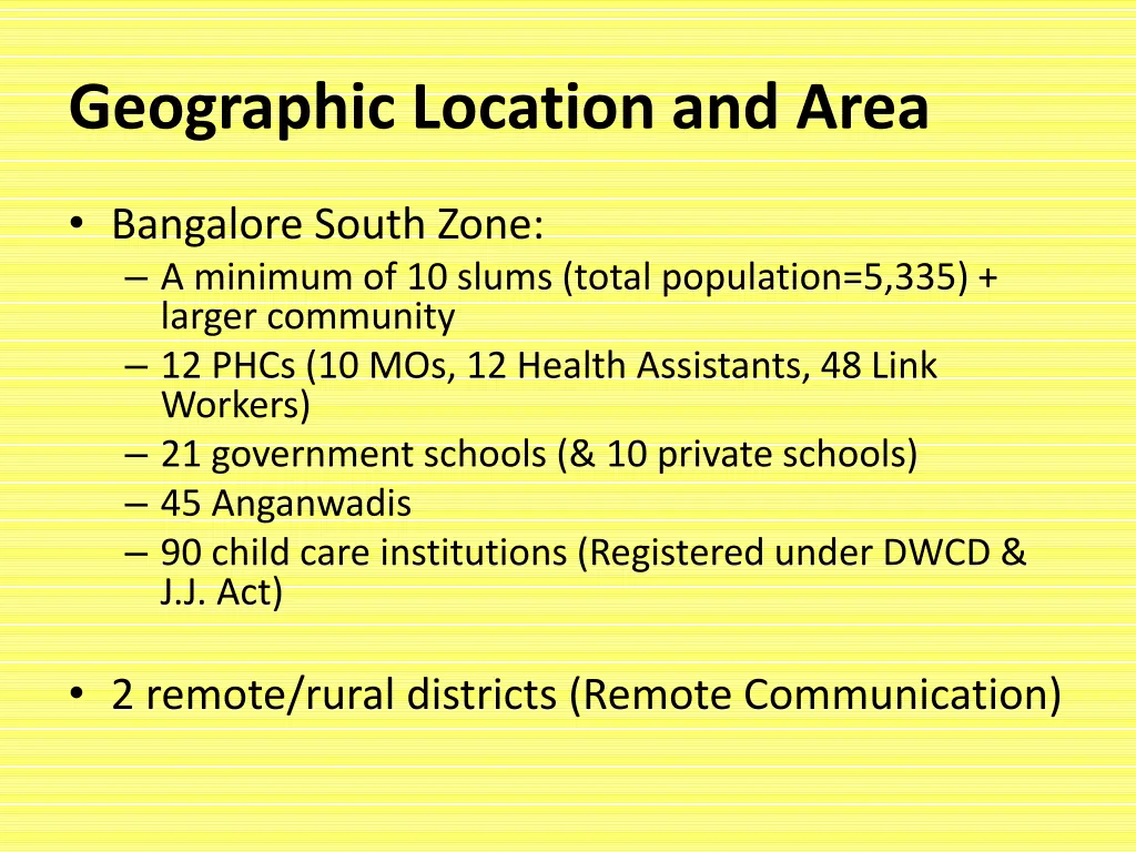 geographic location and area