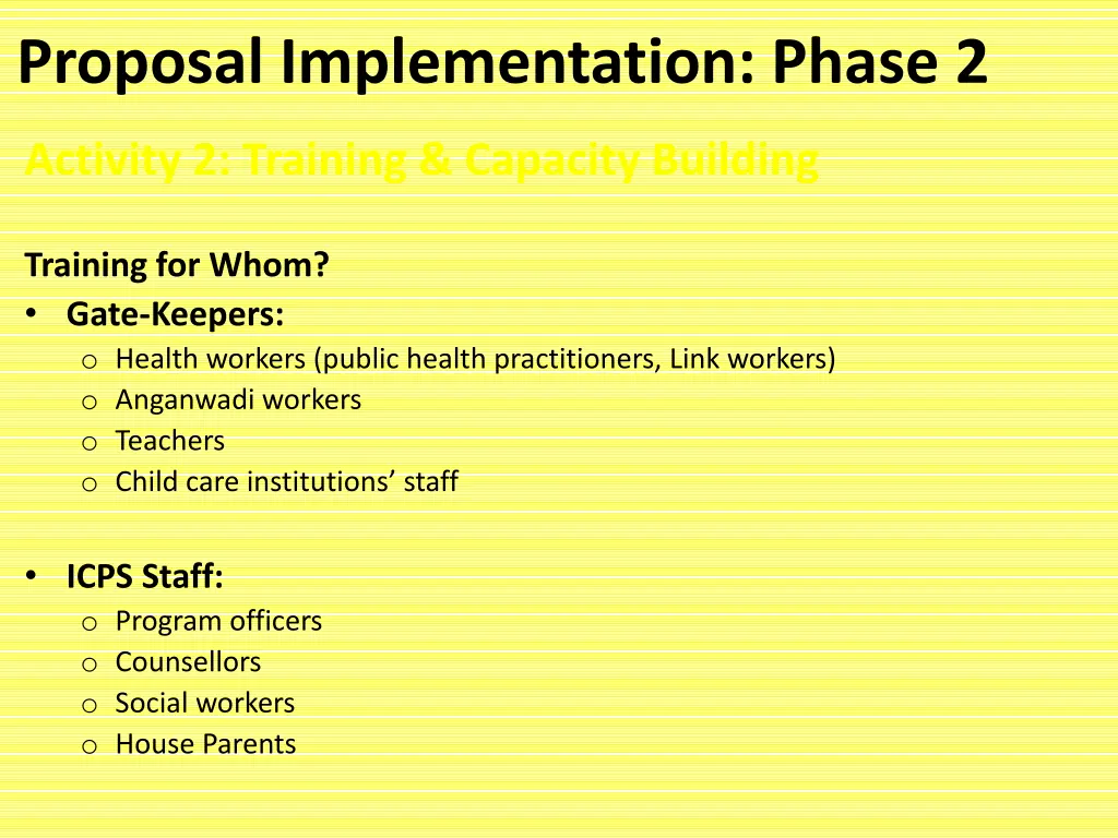 proposal implementation phase 2 1