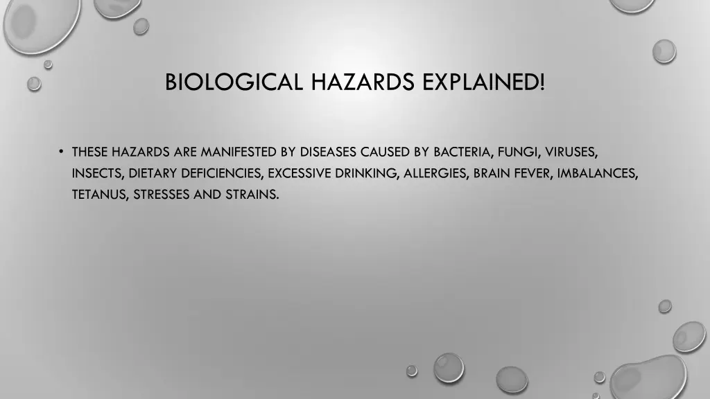 biological hazards explained