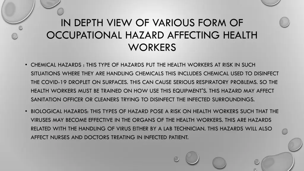 in depth view of various form of occupational