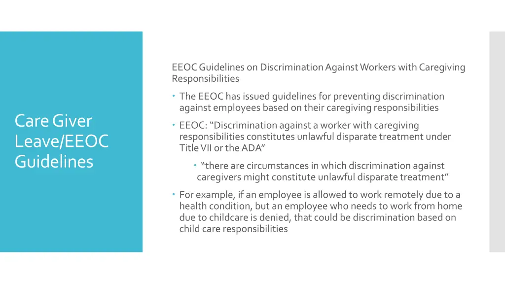 eeoc guidelines on discrimination against workers