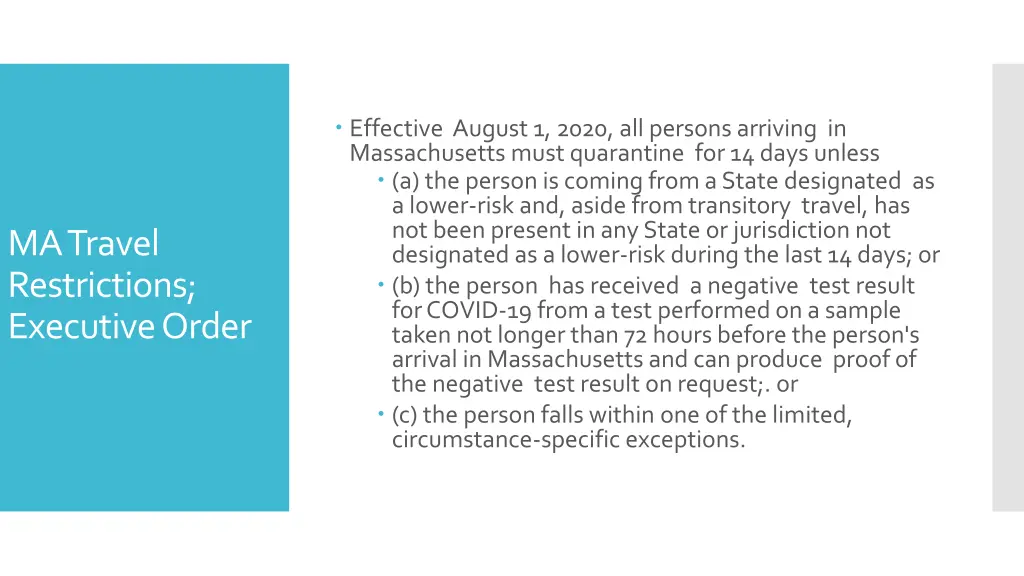 effective august 1 2020 all persons arriving