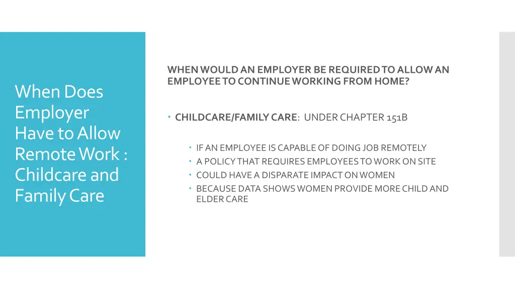 when would an employer be required to allow 1